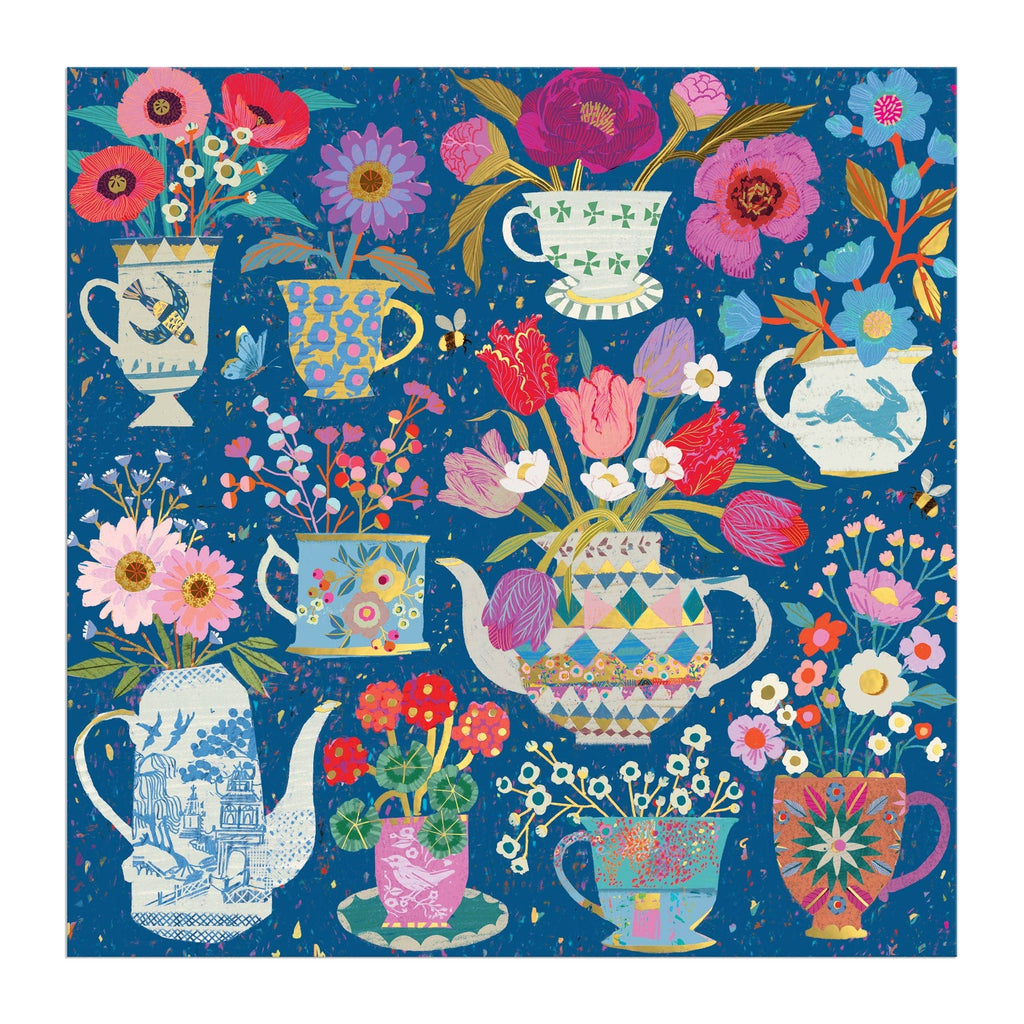 Victoria Ball Potted Teacups 500 Piece Foil Puzzle