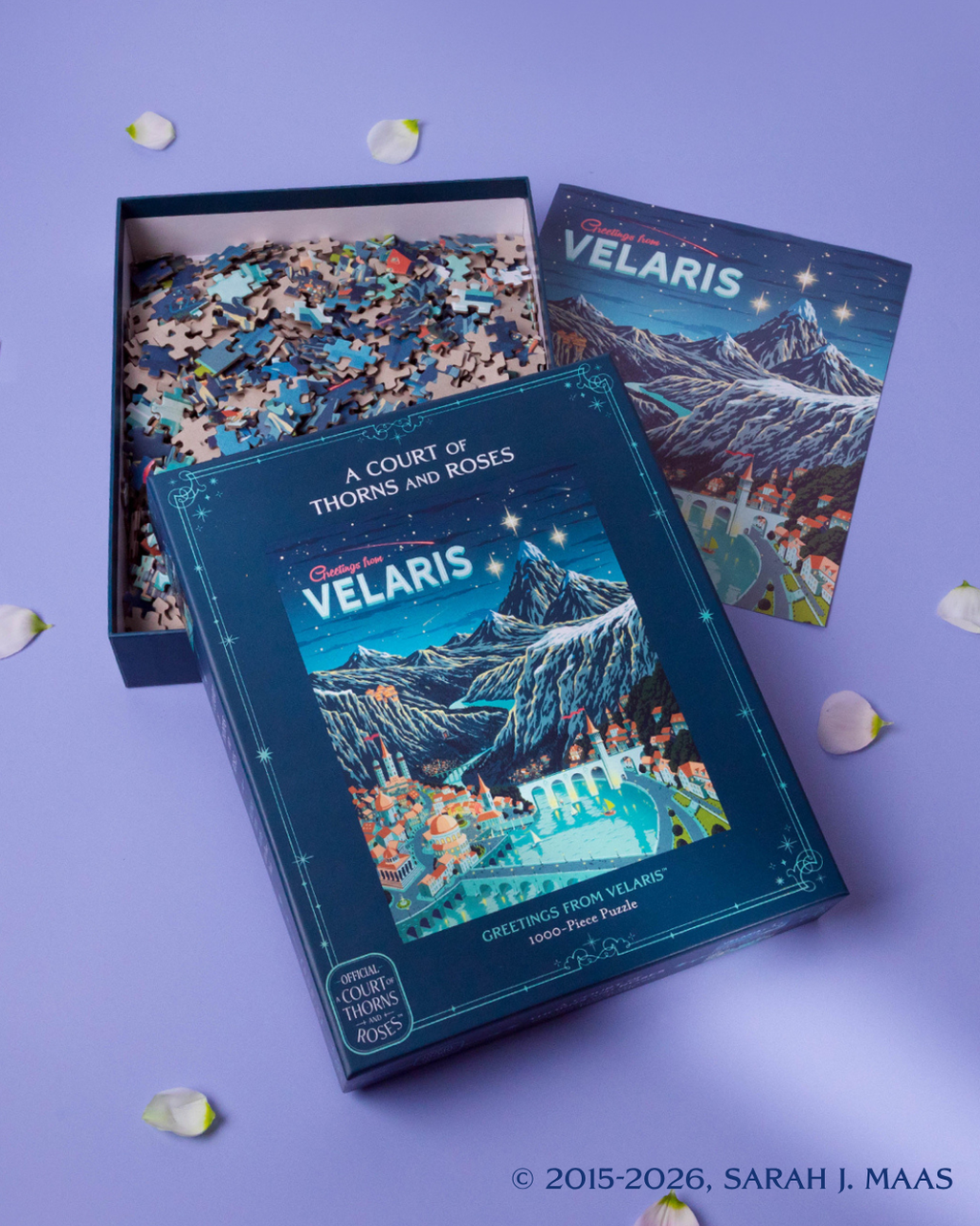 A Court of Thorns and Roses: Official Greetings from Velaris 1000-Piece Puzzle