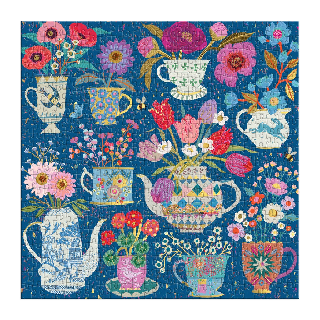Victoria Ball Potted Teacups 500 Piece Foil Puzzle